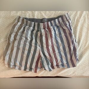J.Crew Boxers Men’s Medium Striped Cotton Boxer Shorts Multicolor New No Tags